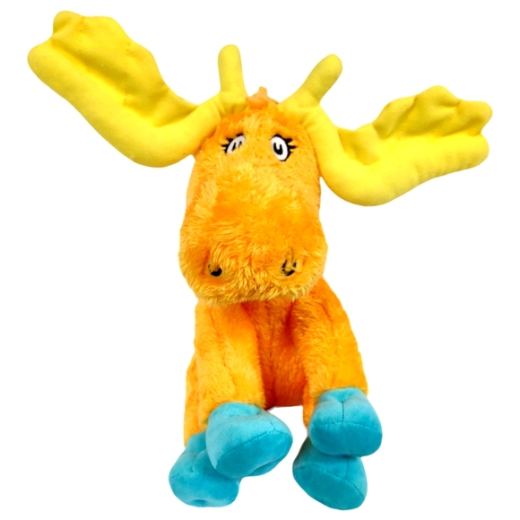 Kohls Cares Dr Seuss Thidwick Moose Stuffed Animal 2016 Yellow Plush 11" - Picture 1 of 6